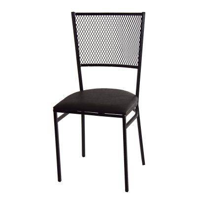 Cadeiras de ferro com tela expandida 1